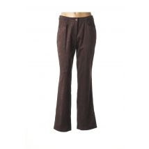 DUO - Pantalon droit marron en polyester pour femme - Taille 40 - Modz