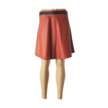 LO! LES FILLES - Jupe courte orange en polyester pour femme - Taille 40 - Modz