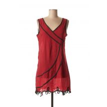 VIRGINIE & MOI - Tunique manches courtes rouge en polyester pour femme - Taille 44 - Modz