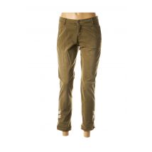 SUMMUM - Pantalon 7/8 vert en coton pour femme - Taille 36 - Modz