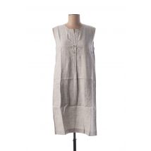 LE BOUDOIR D'EDOUARD - Robe mi-longue gris en lin pour femme - Taille 36 - Modz