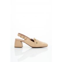WONDERS - Sandales/Nu pieds beige en cuir pour femme - Taille 39 - Modz