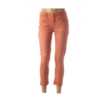 STREET ONE - Jeans coupe slim orange en coton pour femme - Taille W25 - Modz