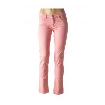 SWILDENS - Pantalon slim rose en coton pour femme - Taille 36 - Modz