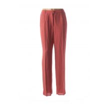 KARTING - Pantalon droit rouge en polyester pour femme - Taille 46 - Modz