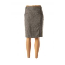 MAT DE MISAINE - Jupe mi-longue gris en polyester pour femme - Taille 40 - Modz