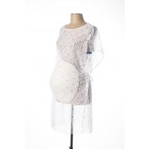 CACHE COEUR - Robe maternité blanc en polyester pour femme - Taille 40 - Modz