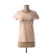 FILLANDISES - T-shirt beige en coton pour femme - Taille 34 - Modz