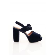 SESSUN - Sandales/Nu pieds bleu en cuir pour femme - Taille 41 - Modz