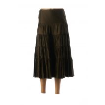 TEENFLO - Jupe mi-longue vert en coton pour femme - Taille 34 - Modz
