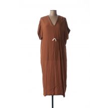 HUMILITY - Robe mi-longue marron en viscose pour femme - Taille 40 - Modz