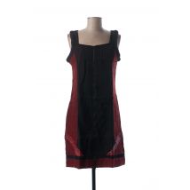 L33 - Robe mi-longue rouge en polyester pour femme - Taille 40 - Modz
