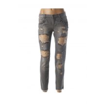 BSB - Jeans coupe slim gris en coton pour femme - Taille W25 L28 - Modz