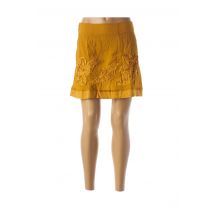 VIRGINIE & MOI - Jupe courte jaune en polyester pour femme - Taille 42 - Modz