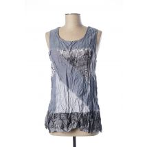 GLAMZ - Top bleu en coton pour femme - Taille 42 - Modz