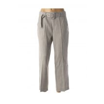 KAFFE - Pantalon droit gris en polyester pour femme - Taille 36 - Modz