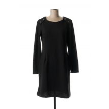 MASSANA - Robe mi-longue noir en polyester pour femme - Taille 40 - Modz