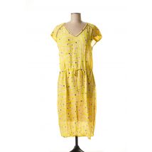 CKS - Robe mi-longue jaune en viscose pour femme - Taille 38 - Modz