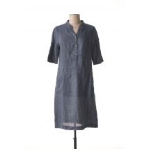 NINATI - Robe mi-longue gris en lin pour femme - Taille 32 - Modz