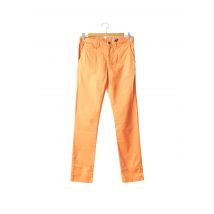 HERO SEVEN - Pantalon slim orange en coton pour homme - Taille W28 - Modz