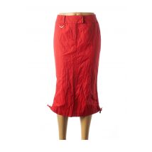 AIRFIELD - Jupe mi-longue rouge en coton pour femme - Taille 36 - Modz