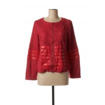 VIRGINIE & MOI - Veste casual rouge en polyester pour femme - Taille 40 - Modz