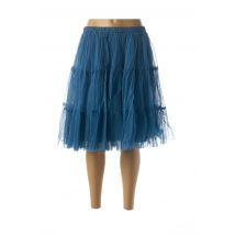 RHUM RAISIN - Jupe mi-longue bleu en nylon pour femme - Taille 40 - Modz