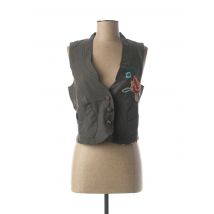 RHUM RAISIN - Gilet sans manche gris en coton pour femme - Taille 38 - Modz