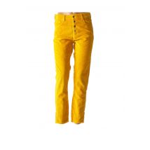 ACQUAVERDE - Pantalon slim jaune en coton pour femme - Taille W31 - Modz