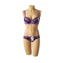 LUNNA - Ensemble lingerie violet en polyamide pour femme - Taille 80A M - Modz