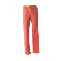 SEE THE MOON - Pantalon droit orange en viscose pour femme - Taille 38 - Modz