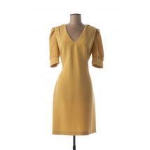 CARLA MONTANARINI - Robe mi-longue jaune en polyester pour femme - Taille 38 - Modz