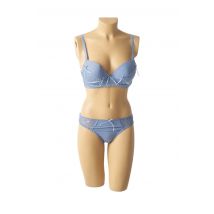 HANA - Ensemble lingerie bleu en polyamide pour femme - Taille 80B M - Modz