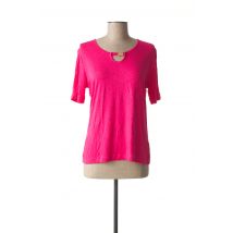 GRIFFON - T-shirt rose en viscose pour femme - Taille 46 - Modz