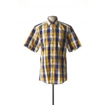 JUPITER - Chemise manches courtes jaune en coton pour homme - Taille S - Modz