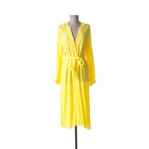 YAYA - Robe mi-longue jaune en viscose pour femme - Taille 38 - Modz