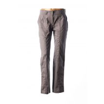 FRED SABATIER - Pantalon droit gris en coton pour femme - Taille 38 - Modz