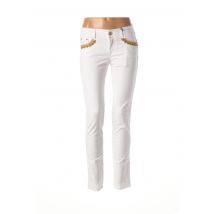 GAUDI - Pantalon slim blanc en coton pour femme - Taille W27 L30 - Modz