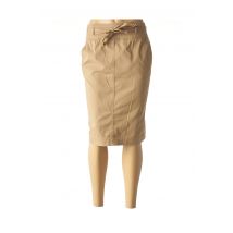 ATELIER GARDEUR - Jupe mi-longue marron en coton pour femme - Taille 38 - Modz