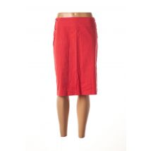 BRUNO SAINT HILAIRE - Jupe mi-longue rouge en coton pour femme - Taille 44 - Modz