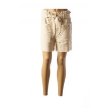 OBJECT - Short beige en viscose pour femme - Taille 34 - Modz