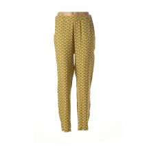 DIPLODOCUS - Pantalon droit jaune en viscose pour femme - Taille W28 - Modz