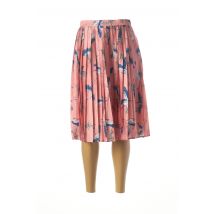 SMASH WEAR - Jupe mi-longue rose en polyester pour femme - Taille 36 - Modz