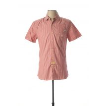 BLEND - Chemise manches courtes rouge en coton pour homme - Taille S - Modz