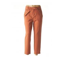 ONE STEP - Pantalon droit marron en lyocell pour femme - Taille 40 - Modz