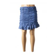 AN' GE - Jupe courte bleu en viscose pour femme - Taille 36 - Modz