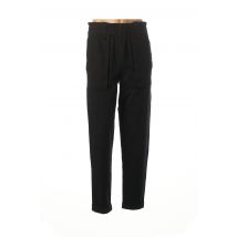 OBJECT - Pantalon droit noir en coton pour femme - Taille 36 - Modz