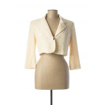 PATRIZIA PEPE - Blazer beige en coton pour femme - Taille 44 - Modz