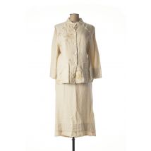 FRANCOISE DE FRANCE - Ensemble jupe beige en lin pour femme - Taille 46 - Modz