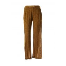 PROTEST - Pantalon droit marron en viscose pour femme - Taille 34 - Modz